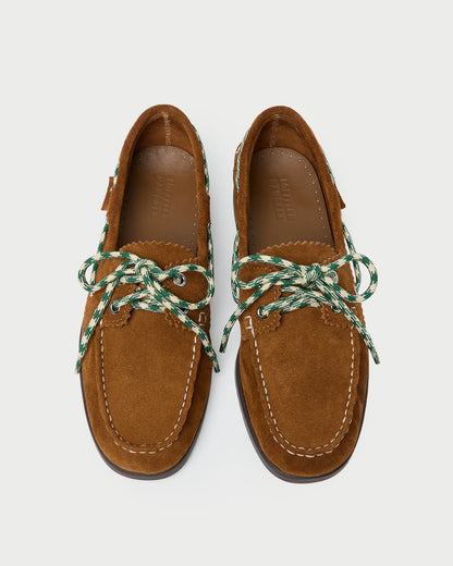 Loeffler Randall Franco Cacao Suede Boat Shoe