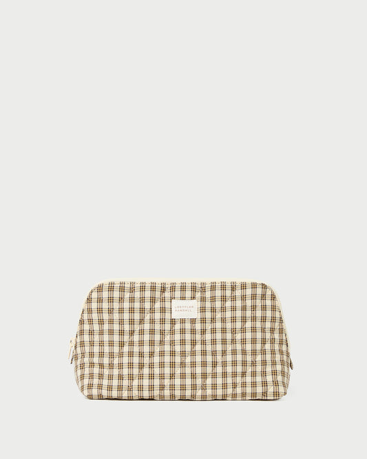 Loeffler Randall Frances Butter Plaid Cosmetic Pouch