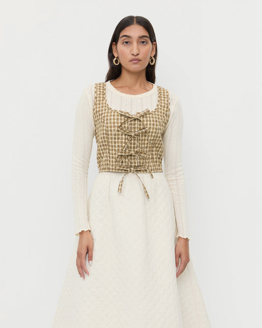 Loeffler Randall Callista Tie-Front Vest