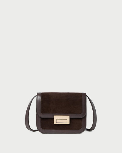 Loeffler Randall Desi Brown Suede Crossbody