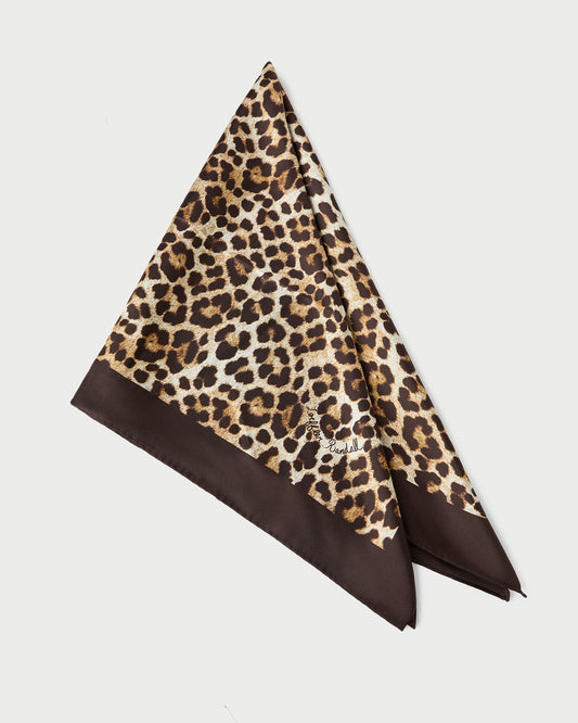 Loeffler Randall Beverly Leopard Silk Scarf