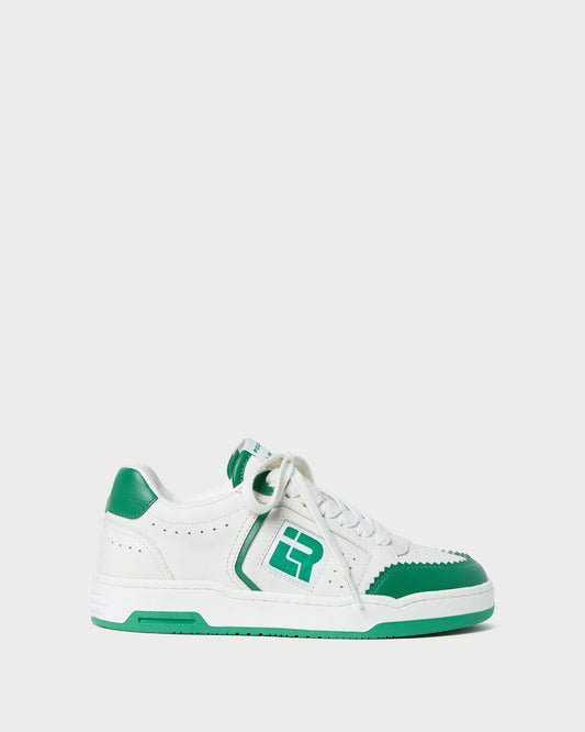 Loeffler Randall Topspin Cream/Green Court Sneaker