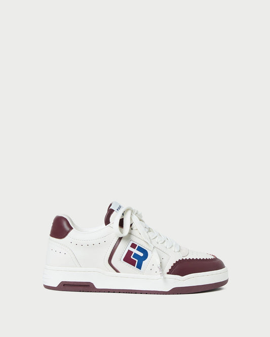 Loeffler Randall Topspin Cream/Maroon Court Sneaker