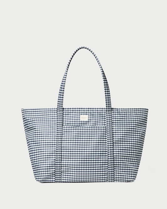 Loeffler Randall Dina Black/White Gingham Travel Tote