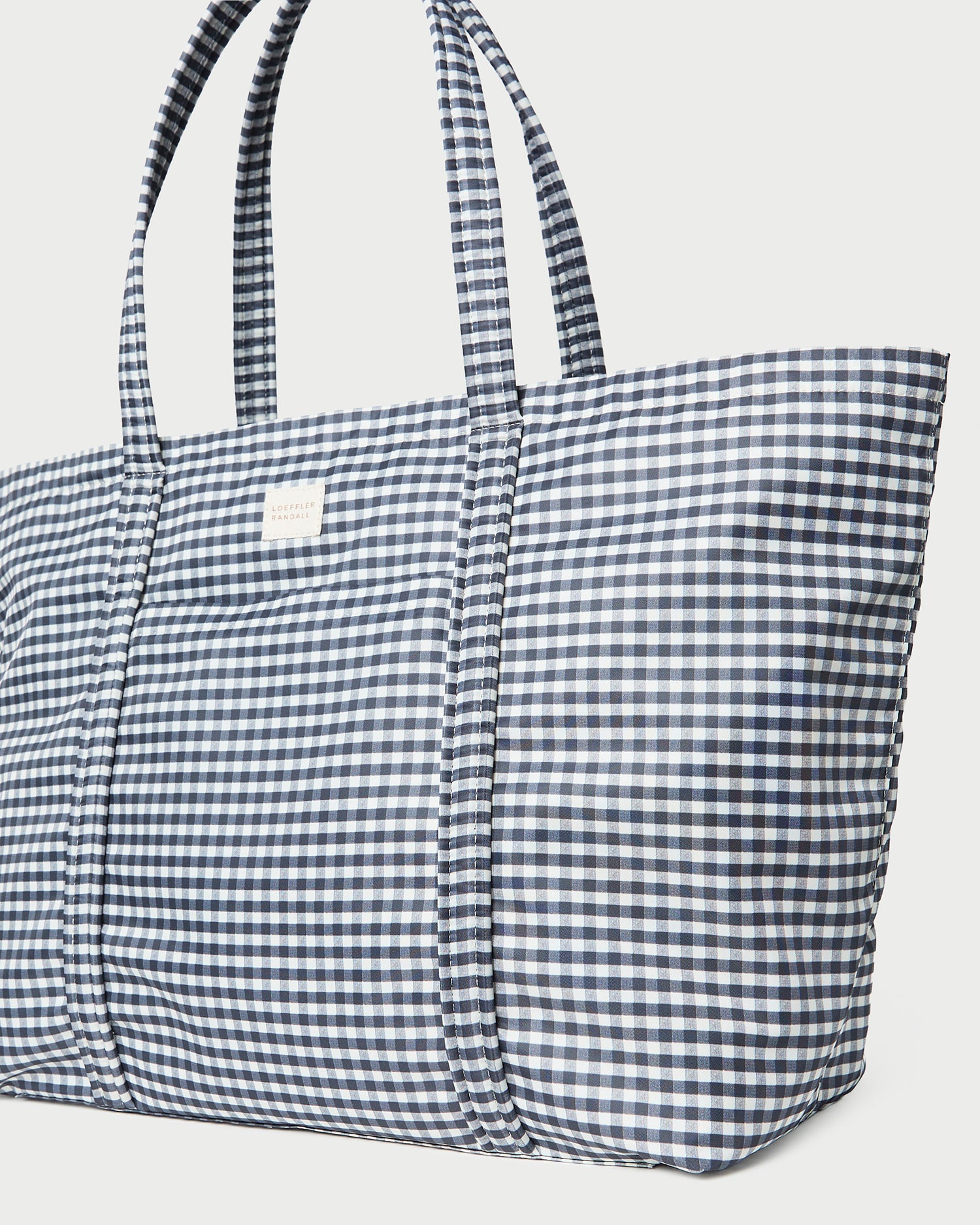 Loeffler Randall Dina Black/White Gingham Travel Tote