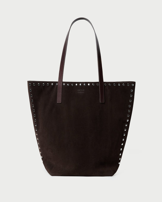 Loeffler Randall Walker Brown/Silver Suede Tote
