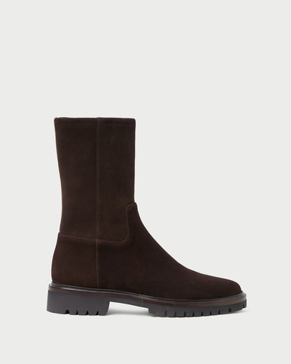 Loeffler Randall Danny Brown Suede Lug Boot