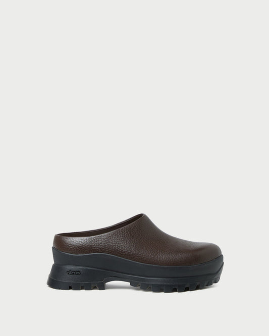 Loeffler Randall Gemma Brown Leather Lug Mule