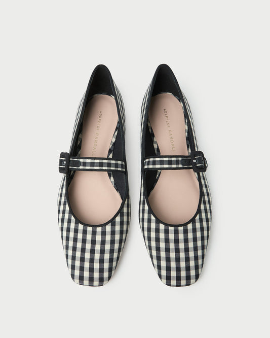 Loeffler Randall Ginger Black/White Gingham Mary Jane