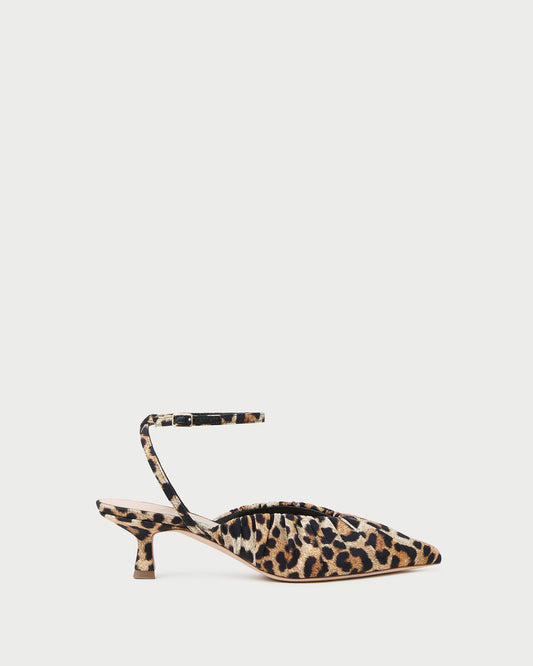 Loeffler Randall Rio Leopard Jersey Kitten Heel