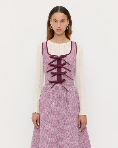 Loeffler Randall Callista Tie-Front Vest