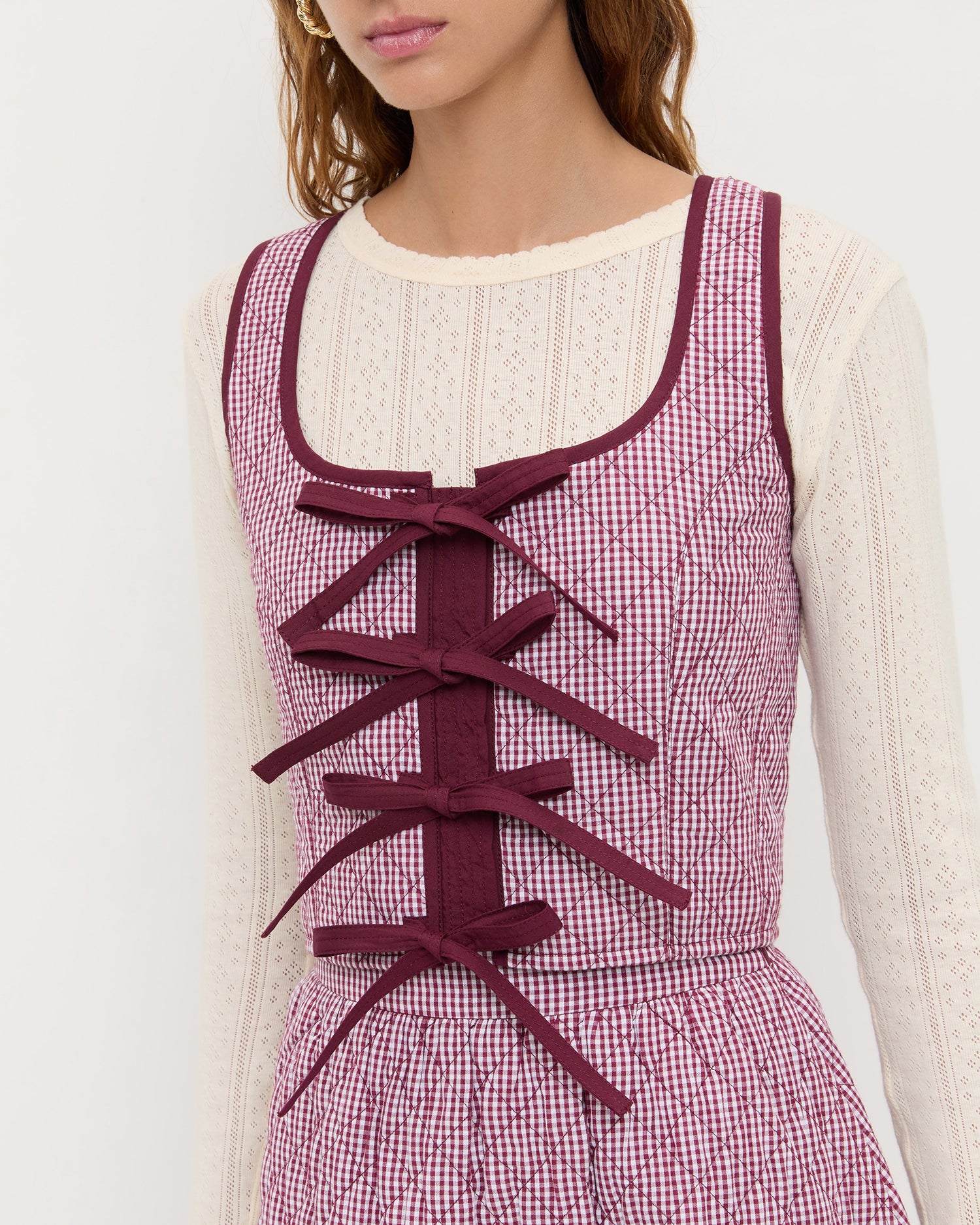 Loeffler Randall Callista Tie-Front Vest