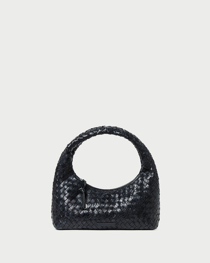 Loeffler Randall Mercer Black Woven Shoulder Bag
