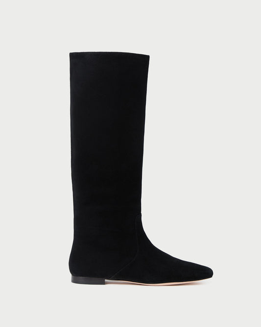 Loeffler Randall Lillian Black Suede Tall Boot