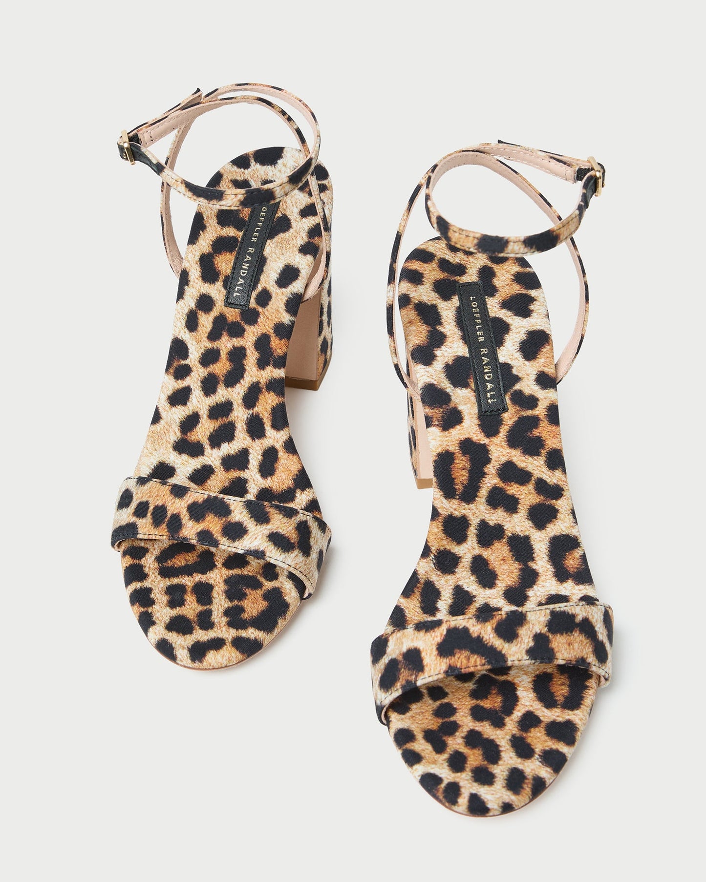 Loeffler Randall Malia Leopard Curved-Heel Sandal