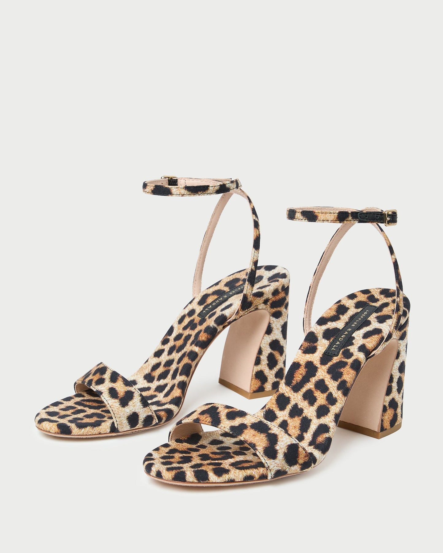 Loeffler Randall Malia Leopard Curved-Heel Sandal