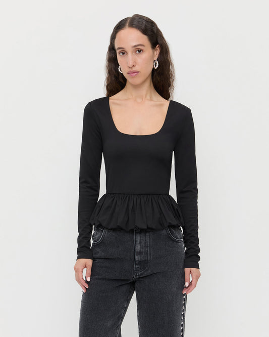 Loeffler Randall Posie Peplum Top